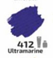  Rosa barva za tekstil 20ml 12 Ultramarin m.
