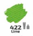  Rosa barva za tekstil 20ml 22 Limeta zelena