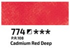  Rosa Gallery akvarelna b. 2,5ml, 774 Cadmium red deep