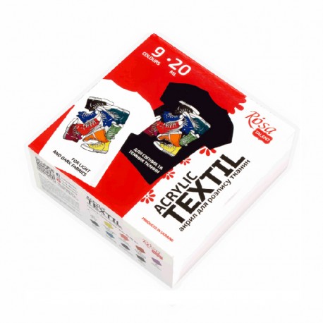 Rosa Talent set barv za Tekstil 9 x 20ml