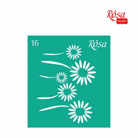 Samolepilna šablona N16 9x10cm Marjetice