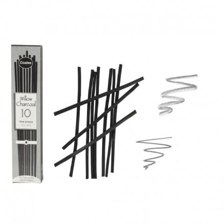 Naravno oglje 3-4mm 10 kosov