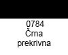  Barva za steklo na osnovi topil Črna 30ml
