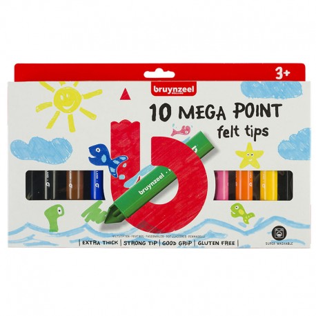 Bruynzeel debeli flomastri set 10