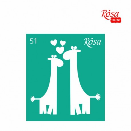 Samolepilna šablona N50 9x10cm Žirafi