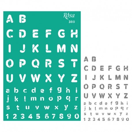 Samolepilna šablona A4 21x29,7cm N380 Črke+Številke