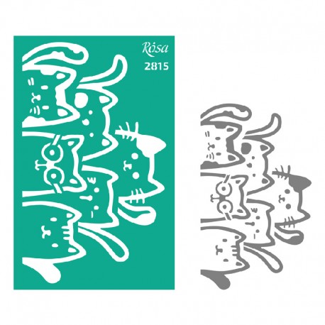 Samolepilna šablona 13x20cm N2815 Mucki