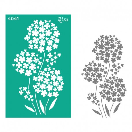 Samolepilna šablona 13x20cm N4041 Rože