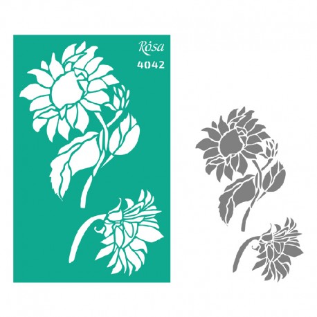 Samolepilna šablona 13x20cm N4042 Sončnica