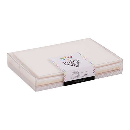 Voščilnice+kuverte Pollen Poročne 20 kosov