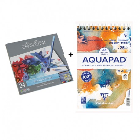 Cretacolor Marino akvarelne barvice set 24