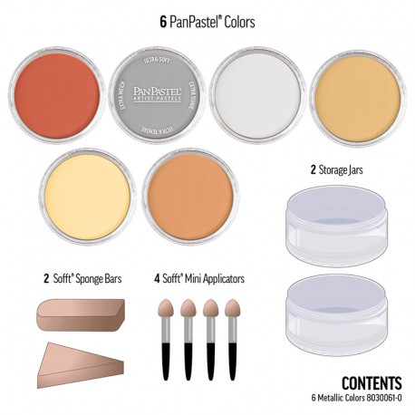 PanPastel Metalni odtenki set 6