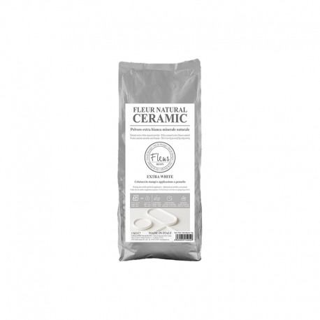 Fleur natur keramika za vlivanje 1kg Extra Bela