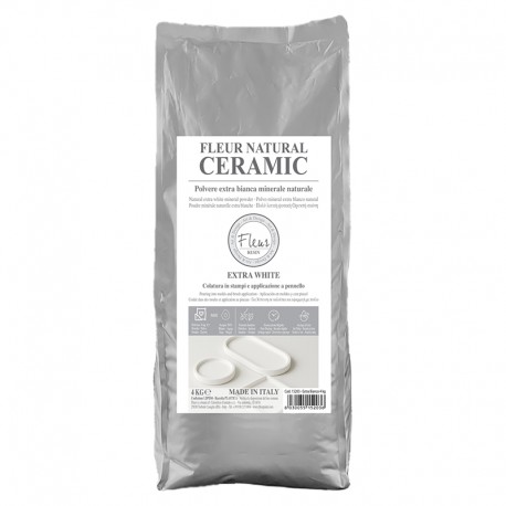 Fleur natur keramika za vlivanje 4kg Extra Bela