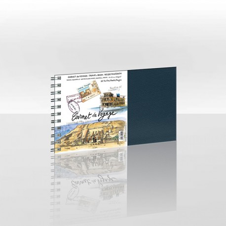 Carnet de Voyage akvarel blok 14x22cm, spirala 300g.