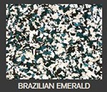  Fleur teraco kosmiči 200g. Braz emerald