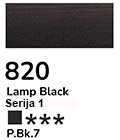  Olje Rosa Museum 820 Lamp black 45ml sr.1