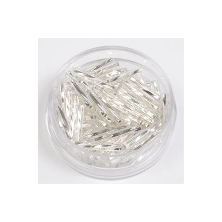 Palčke 15mm zvite srebrne 17g.