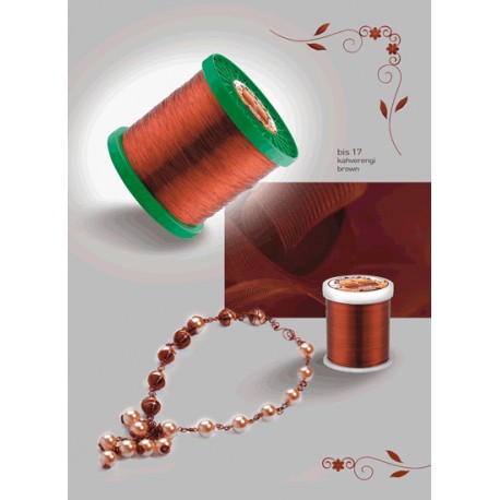 Barvasta žica Rjava 0,5mm, 20m