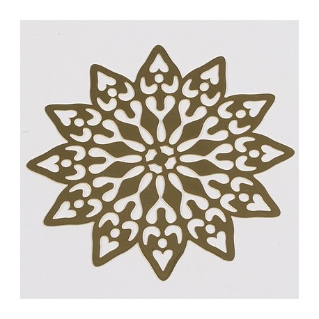 Kovinska šablona Sandy art Ornamentna roža 7cm