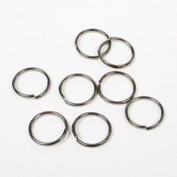 Obroček za nakit premer 15mm debelina 1,5mm, Antracitne b. 8 ko