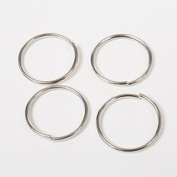 Obroček za nakit premer 20mm debelina 1,5mm, Platinaste b. 4 ko