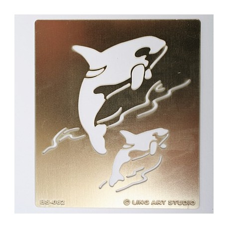 Embossing šablona šablona Orki 80 x 70 x 0,3mm