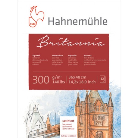 Akvarelni bloki Britannia 300g., 12 listov in posamezni listi ve