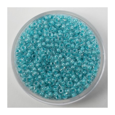 Perle 2,6mm barvna sredica Turk. Zelena, 17g