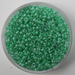 Perle 2,6mm barvna sredica Zelena, 17g