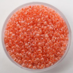 Perle 2,6mm barvna sredica Oranžna, 17g
