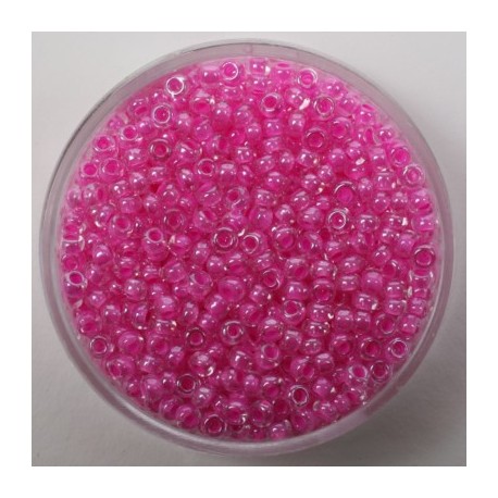 Perle 2,6mm barvna sredica Roza , 17g