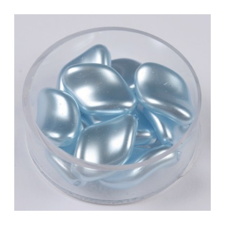 Voščene steklene zvite 19 x 13mm, Sv. Modra, 10 kosov