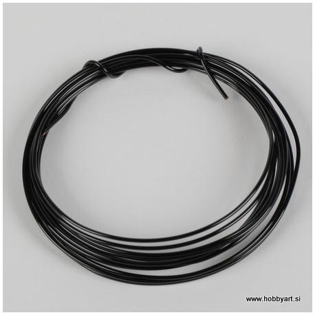 Barvasta žica Črna 1,0mm, 4m