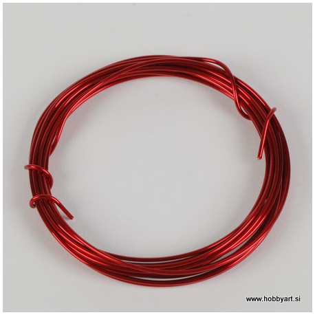 Barvasta žica Rdeča 1,30mm, 3m