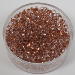 Steklene perle Metuljčki 4mm,Kristalno bakrene 17g.