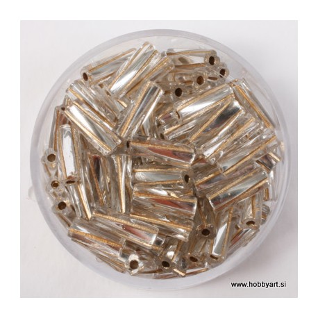 Palčke zvite svetleče 10mm, Kristal zlate, 15g.