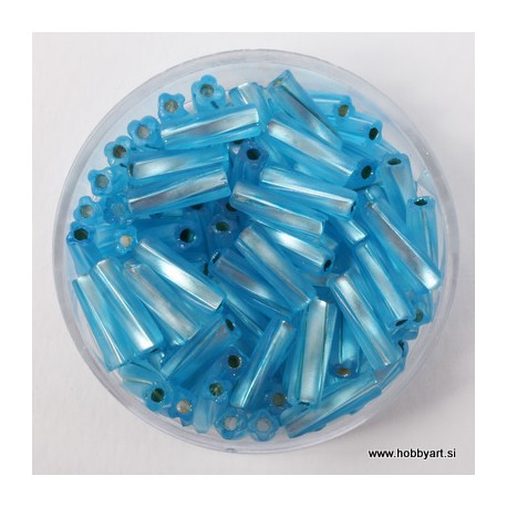 Palčke zvite mat 10mm, Turkizne , 15g.