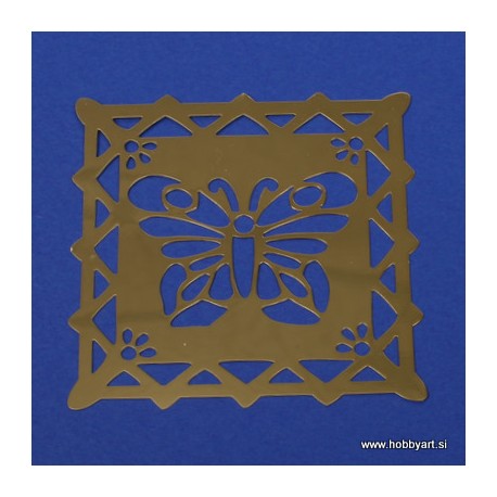 Kovinska šablona SA Metulj cca 7cm