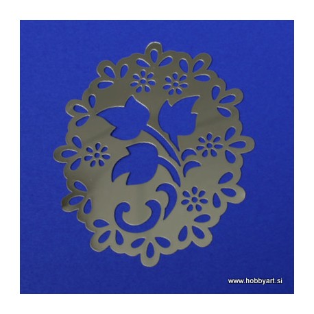 Kovinska šablona SA Listi cca 7cm