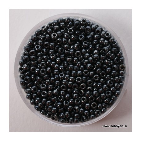 Miyuki perle 2,2mm, Hematit 12g.