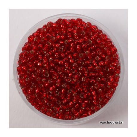 Miyuki perle 2,2mm, Sr, sredica L. Siam 12g.