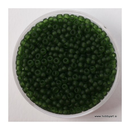 Miyuki perle 2,2mm, Mat Turmalin 12g.