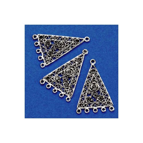 Kovinski obesek, set 3, platinaste b.