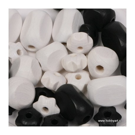 mešane črne 10-19mm 30 kos
