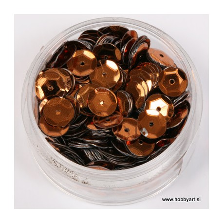 Bleščice za šivanje 6mm 6g, Bronza