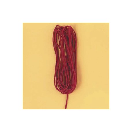 Velur vrvica 3mm x 5m, rdeča