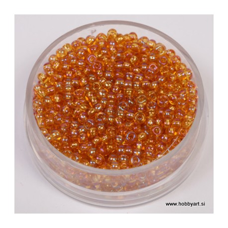 Perle 2,6mm Mavrični lesk Topaz, 17g.