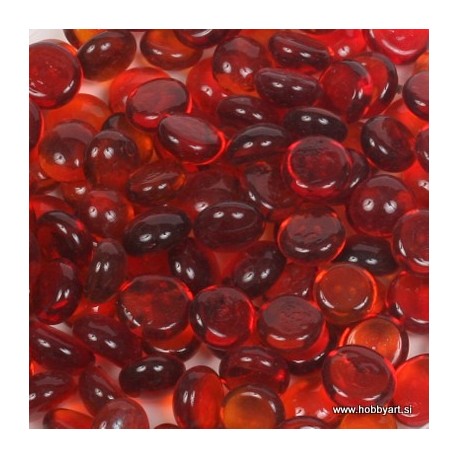 Steklena zrna premer 1cm, Oranžna 250g.