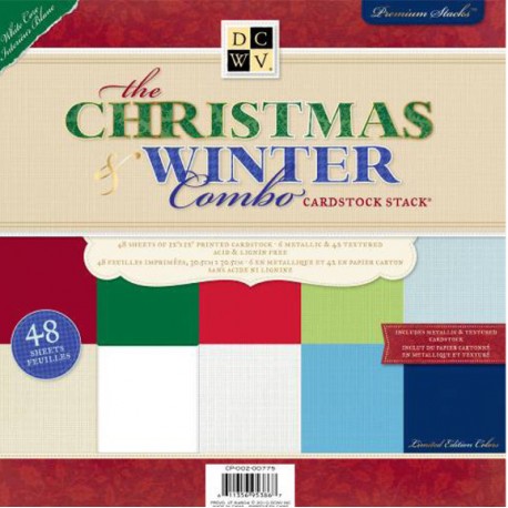 Teksturni papirji 30,5 x 30,5cm, 48 listov